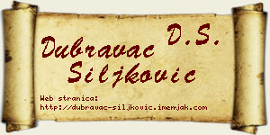 Dubravac Šiljković vizit kartica